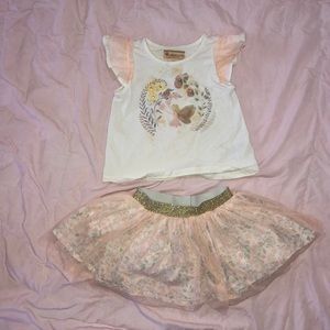 18mo Gillian’s Closet Fairy shirt/skirt set